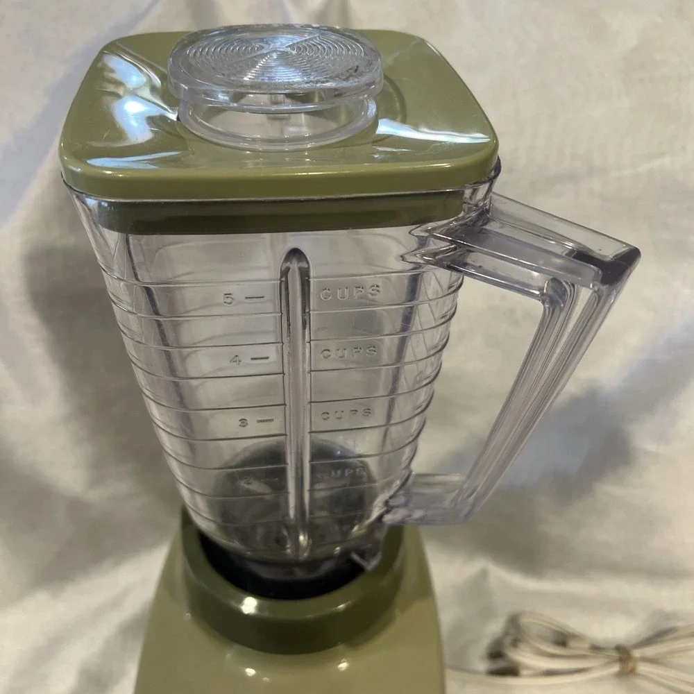 Osterizer Imperial Pulse Matic 10 Vintage Blender Touch-N-Pulse Green Tested